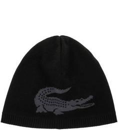 Двусторонняя трикотажная шапка Lacoste