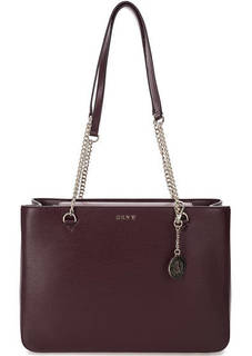 Кожаная сумка с длинными ручками Dkny