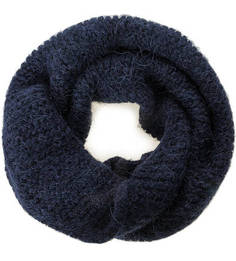 Синий вязаный шарф-хомут Noryalli
