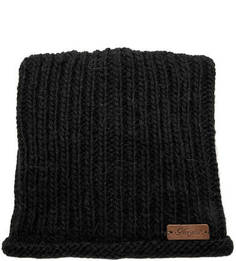 Черная шапка оригинального кроя Noryalli