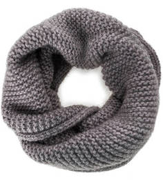 Сиеренвый вязаный шарф-хомут Noryalli