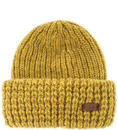 Желтая шапка крупной вязки Noryalli