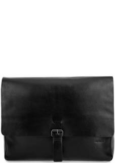 Кожаная сумка с широким плечевым ремнем Strellson