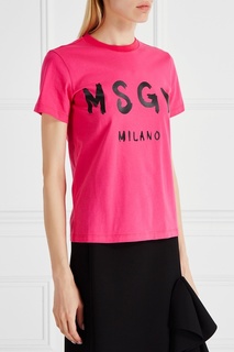 Хлопковая футболка Msgm