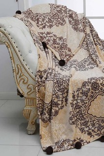 Плед с бубонами 160х220 см Sofi De Marko