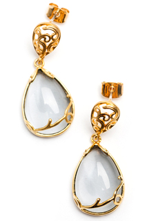 Серьги "Дымчатый кварц" CHANTAL