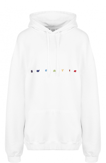 Хлопковая толстовка свободного кроя Vetements