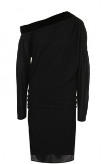 Однотонное платье с открытым плечом Tom Ford