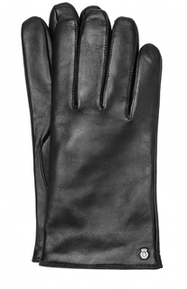 Кожаные перчатки с шерстяной подкладкой Roeckl