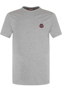 Хлопковая футболка с круглым вырезом Moncler