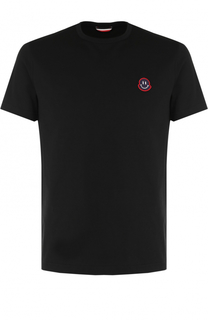 Хлопковая футболка с круглым вырезом Moncler