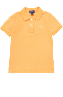 Хлопковое поло с логотипом бренда Polo Ralph Lauren