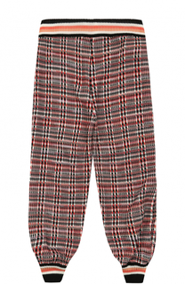 Джоггеры фактурной вязки с эластичными манжетами Missoni