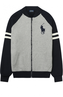 Хлопковый кардиган с контрастной отделкой Polo Ralph Lauren