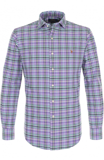 Хлопковая рубашка в клетку Polo Ralph Lauren