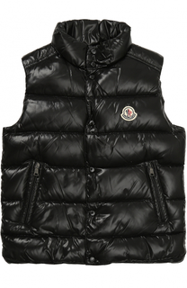 Пуховый жилет на кнопках Moncler Enfant