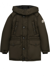 Пуховая парка с капюшоном Moncler Enfant