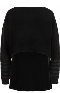 Кашемировый пуловер с удлиненный спинкой Sonia Rykiel