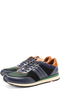 Комбинированные кроссовки на шнуровке Bally