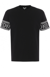 Хлопковая футболка с логотипом бренда Kenzo