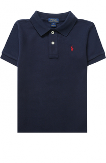 Хлопковое поло с логотипом бренда Polo Ralph Lauren