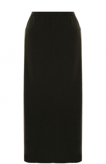 Однотонная шерстяная юбка-миди Tegin