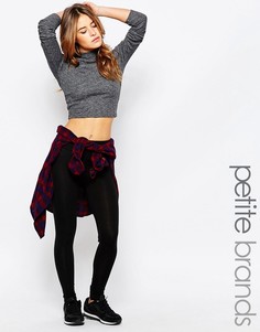Леггинсы с завышенной талией New Look Petite - Черный