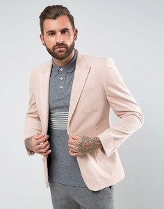 Розовый вельветовый блейзер зауженного кроя ASOS - Розовый