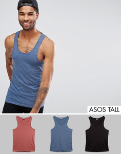3 майки ASOS TALL - СКИДКА - Мульти