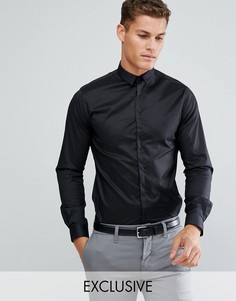 Приталенная рубашка Noak - Черный