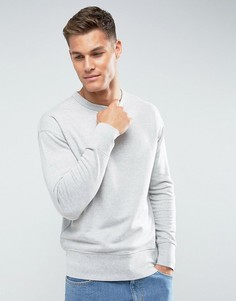 Свитшот с заниженной линией плеч Selected Homme - Серый