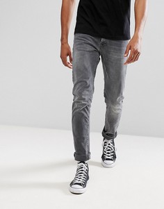 Серые джинсы скинни Nudie Jeans Co Tilted Tor - Серый