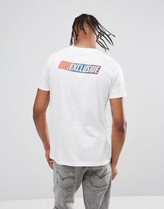 Футболка с принтом спереди и сзади ASOS - Белый