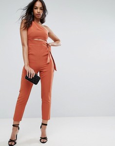 Комбинезон на одно плечо ASOS - Коричневый