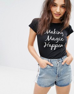 Футболка с принтом Making Magic Happen NVME - Черный