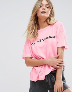 Футболка с принтом Oh The Suspense Wildfox - Розовый