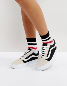 Замшевые кроссовки в стиле колор блок Vans Old Skool - Мульти