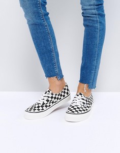 Черные кеды в клетку Vans Anaheim Authentic - Черный