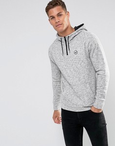 Серый меланжевый худи с логотипом Hollister Athletic Icon - Серый