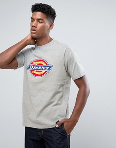 Серая футболка с крупным логотипом Dickies - Серый