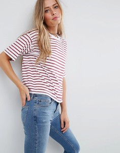 Свободная футболка в полоску ASOS - Мульти