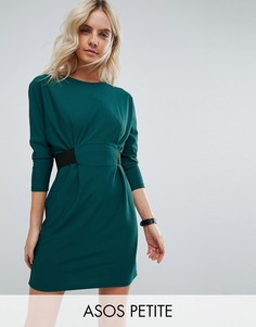 Платье мини с эластичным поясом ASOS PETITE - Мульти