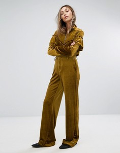 Широкие бархатные брюки Gestuz - Золотой