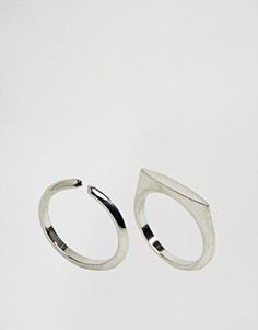 2 кольца ASOS - Серебряный
