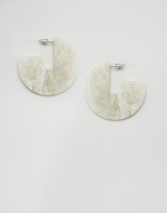 Серьги-полукольца ASOS - Серый