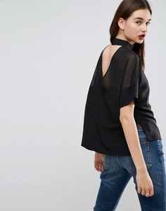 Топ с открытой спиной ASOS - Черный