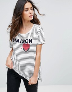 Свободная футболка с логотипом Maison Scotch - Мульти