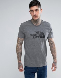 Серая футболка с логотипом The North Face - Серый