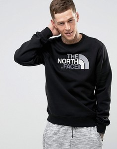Черный свитшот с круглым вырезом и логотипом на груди The North Face - Черный
