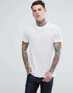 Белая фактурная футболка ASOS - Белый